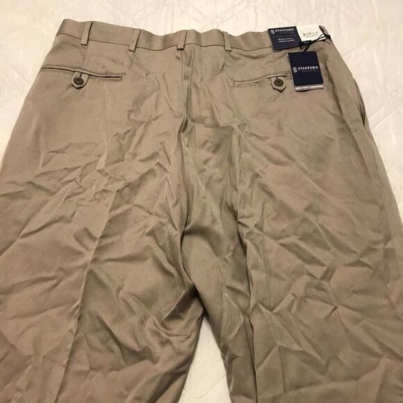 Stafford High-Twist Gabardine tan pants 40X29 nwt - Picture 5 of 5